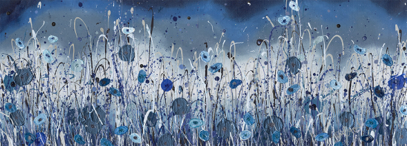 Kissing in the Blue Dark. Limited Edition Giclee by Julie Clifford. Unframed. £199